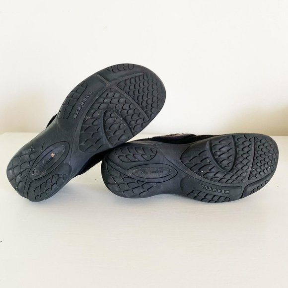 Merrell Women's Black Suede Moc Slip On Shoes 6.5 - Picture 7 of 11